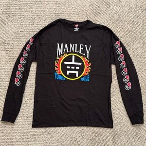 Manley Labs Long Sleeve Shirt – Black – Size Large